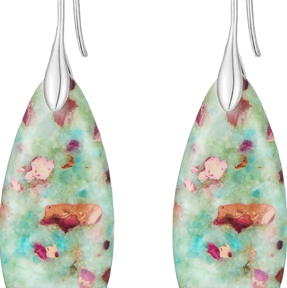 Elegant Floral Drop Earrings - Picture 6 of 8